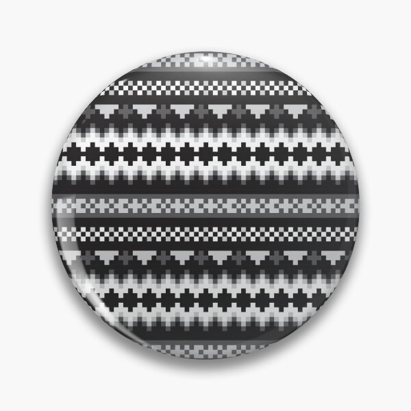 Item preview, Black and White Christmas Fair Isle Pattern designed and sold by Siu-Hong Mok.