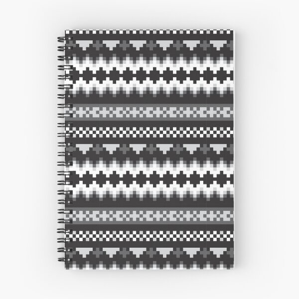 Item preview, Black and White Christmas Fair Isle Pattern designed and sold by Siu-Hong Mok.