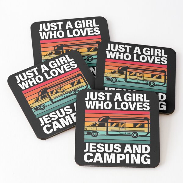 Item preview, Just A Girl Who Loves Jesus And Camping Christian designed and sold by GravitiTees.