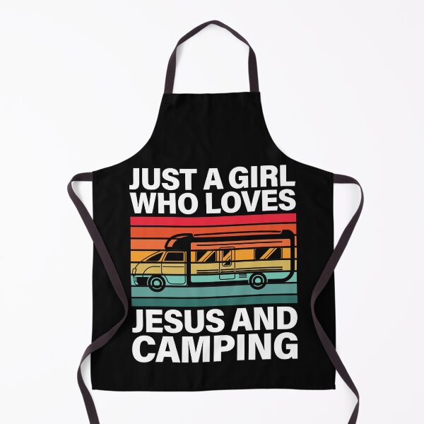 Item preview, Just A Girl Who Loves Jesus And Camping Christian designed and sold by GravitiTees.