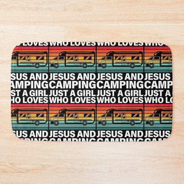 Item preview, Just A Girl Who Loves Jesus And Camping Christian designed and sold by GravitiTees.