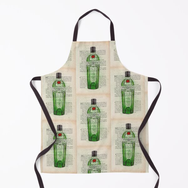 Item preview, Tanqueray 10 Gin Bottle Painting / Illustration onto Vintage Book Page , Gin Print, Gin Gifts & Wall Art, Boozy Art designed and sold by R Bex.