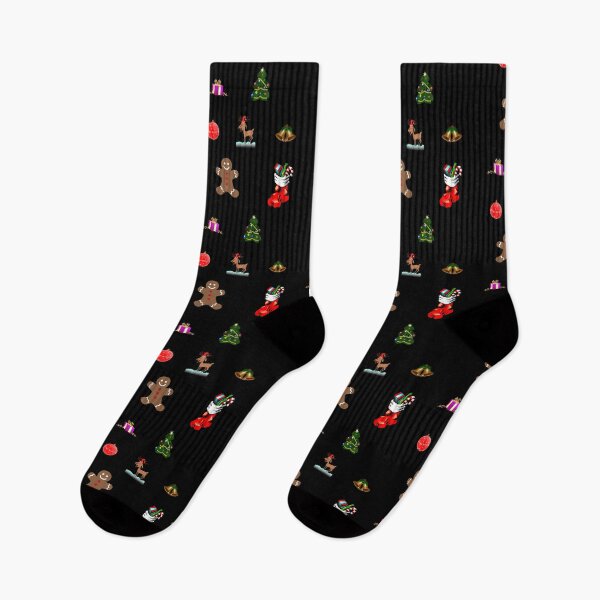 Item preview, Christmas Items Pack Pattern Collection In Black designed and sold by LuckyKermit.