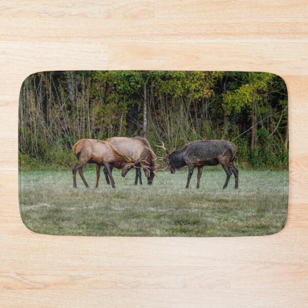 Item preview, Three Bull Elk Fight designed and sold by mljdwhite.