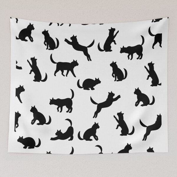 Item preview, black cat pattern designed and sold by NAESTOO.