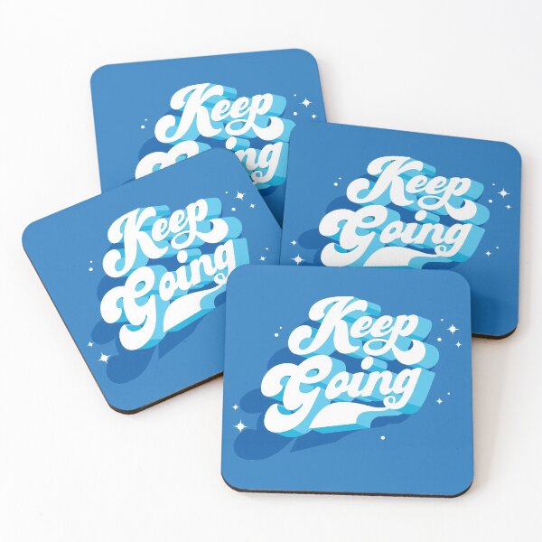 Item preview, "Keep Going" lettering art design designed and sold by AznavourByKarin.