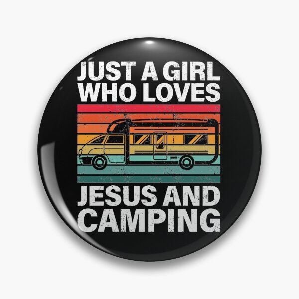 Item preview, Just A Girl Who Loves Jesus And Camping Religious designed and sold by GravitiTees.