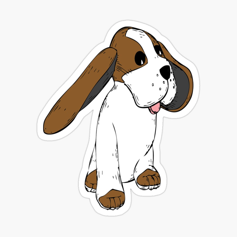 Dog with Big Floppy Ears Cartoon Dog with Big Floppy Ears Cartoon