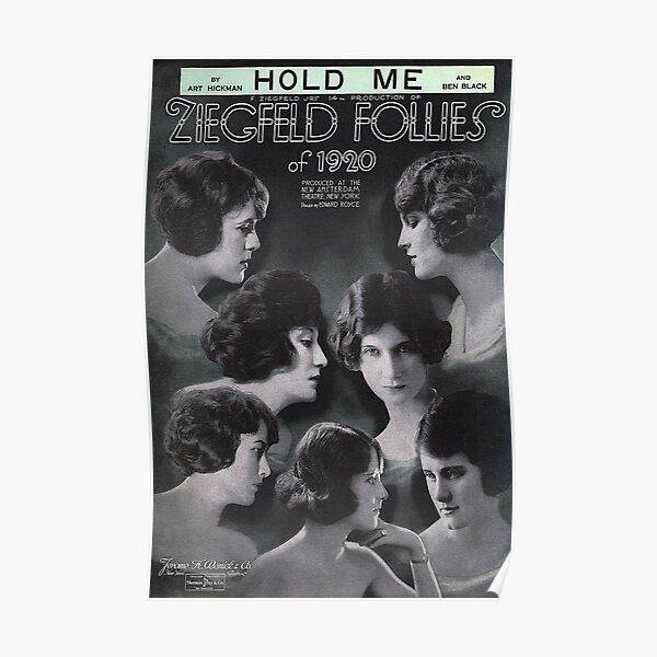 ZIEGFIELD FOLLIES 1917 New York .. Retro Art Nouveau Promo Poster A1A2A3A4Sizes 