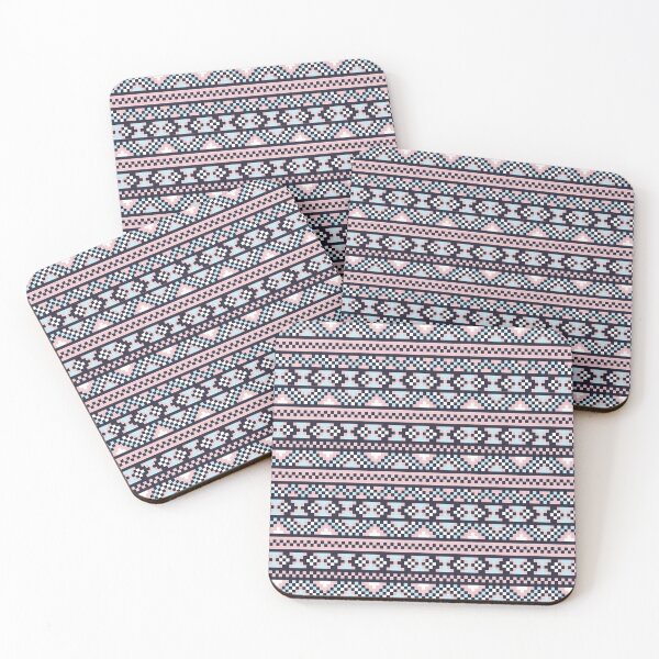 Item preview, Pink Christmas Fair Isle Pattern designed and sold by Siu-Hong Mok.