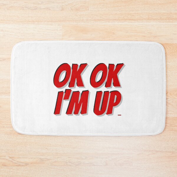 Item preview, OK OK IM UP dizkorce red utln txt shad light bkgnd designed and sold by Dizkorce.