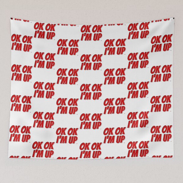 Item preview, OK OK IM UP dizkorce red utln txt shad light bkgnd designed and sold by Dizkorce.
