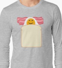 Good Morning Breakfast Cute Bacon and Egg T Shirt Long Sleeve T-Shirt