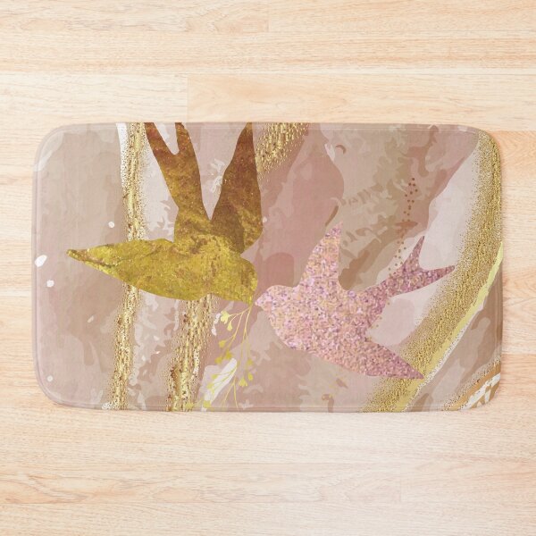 Item preview, rose gold love birds designed and sold by crissenshop.
