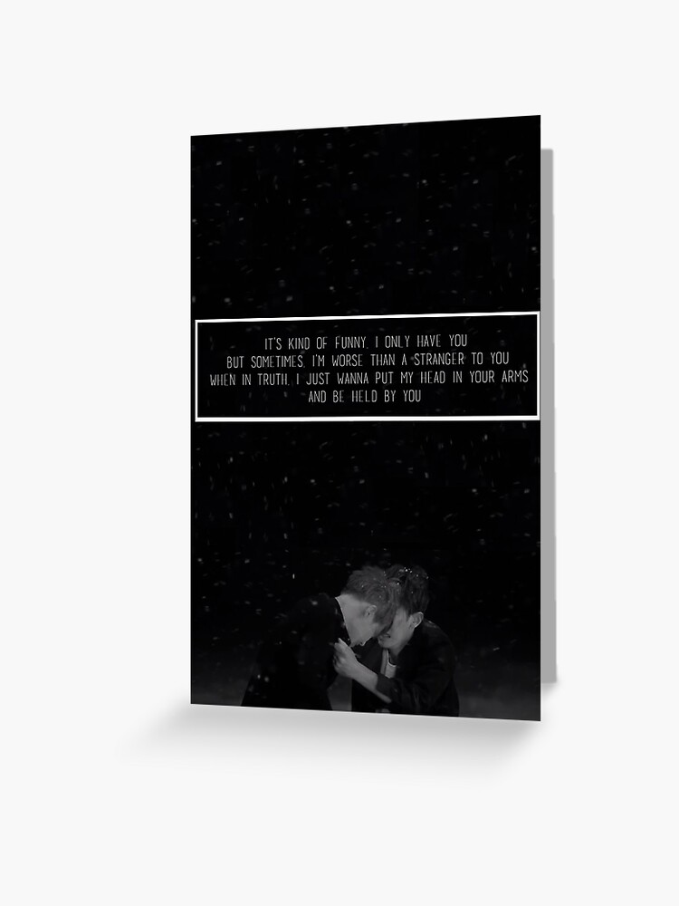 Exo Sing For You Lyrics Greeting Card By Skiesofaurora Redbubble