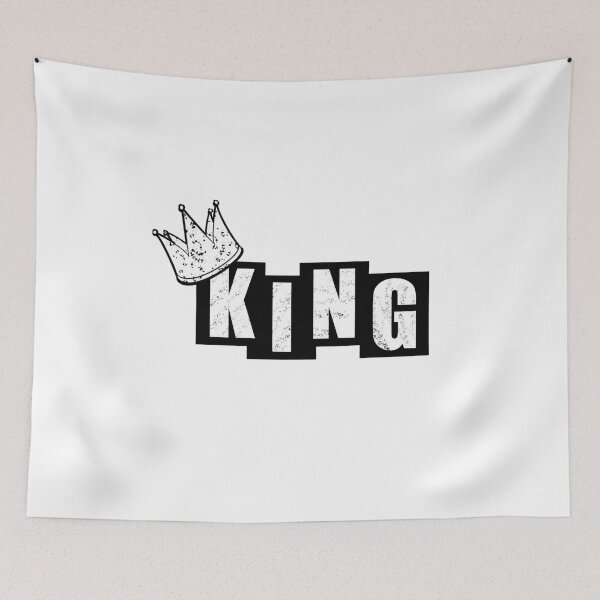 Item preview, King with a crown - White designed and sold by BusyMonkeys.