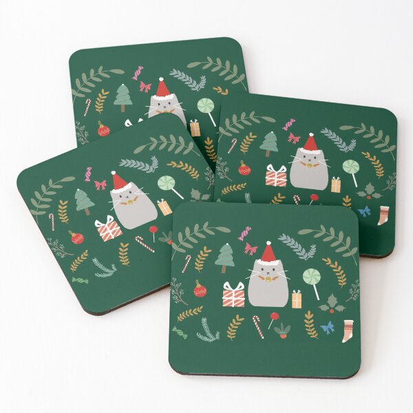 Item preview, Merry Christmas Happy Cat  designed and sold by FangsDesign.