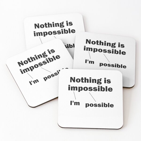 Item preview, Nothing is impossible i'm possible positive designed and sold by Stndor.