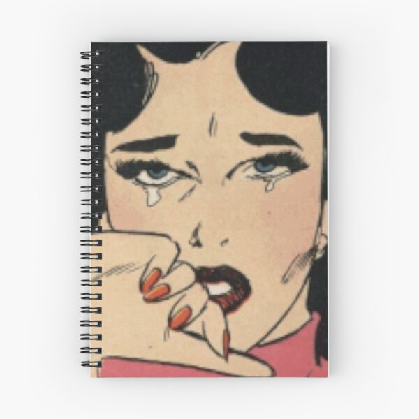 Item preview, Diseño de estilo de cómic de mujer llorando vintage designed and sold by TeesByMark.