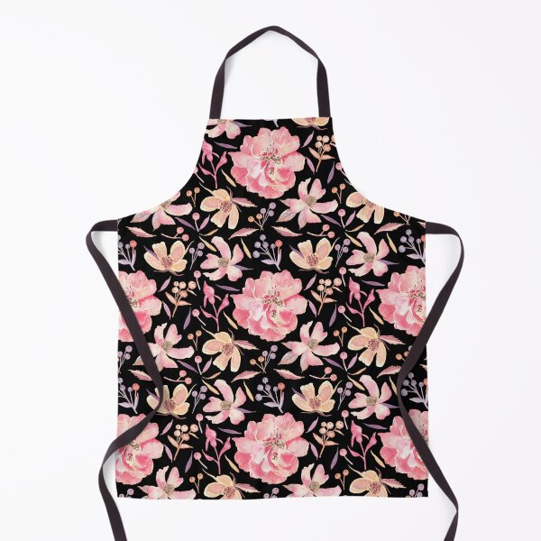 Item preview, Watercolor roses on black designed and sold by Flowersforbear.