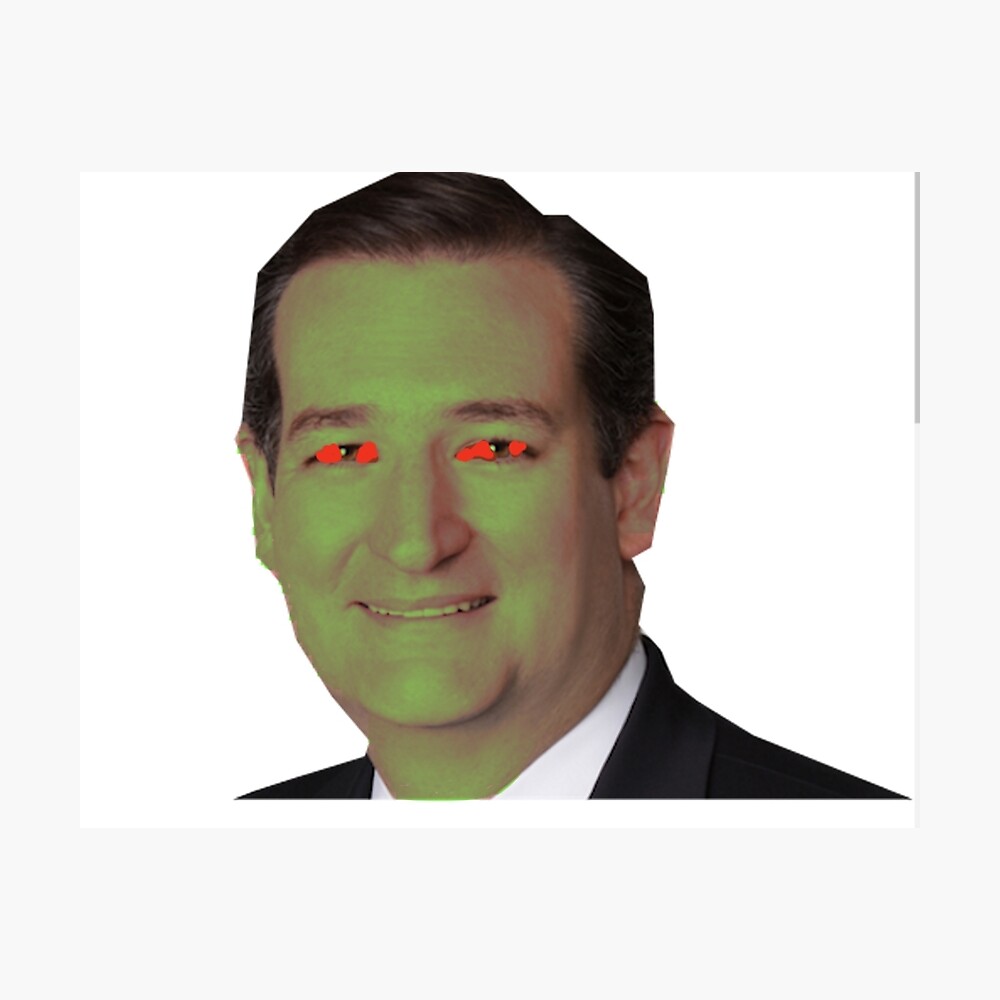 Ted Cruz Confirmed Lizard poster Greeting Card