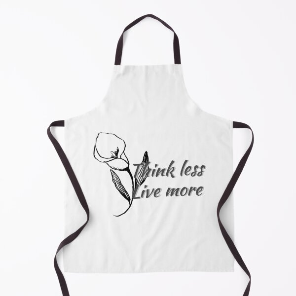 Item preview, Think less live more doodle flower quote saying 2 designed and sold by DoodlesFlowers.
