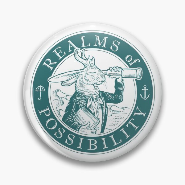 Item preview, Realms of Possibility Jackelope Logo - white background designed and sold by Jeff Crosby.