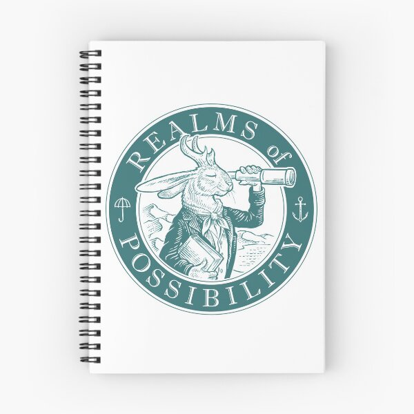 Item preview, Realms of Possibility Jackelope Logo - white background designed and sold by Jeff Crosby.