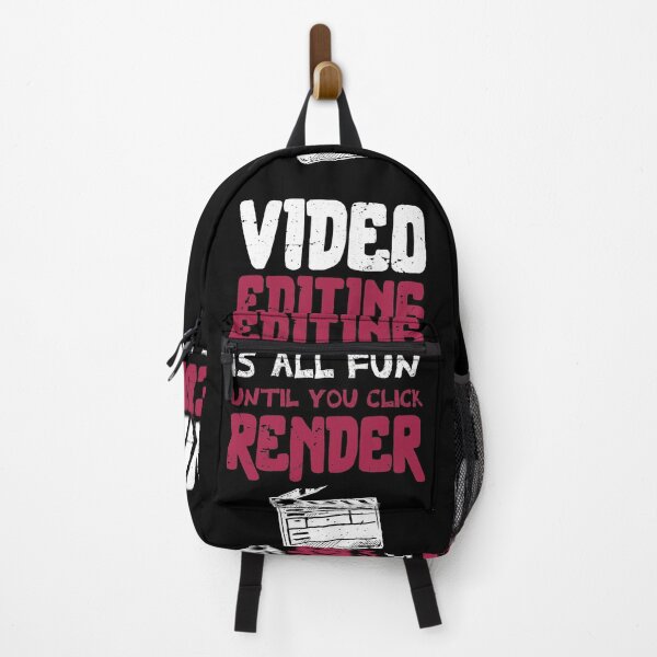 Item preview, Video editing is all fun, until you click RENDER /video editor gift idea / video editing present / animation lover designed and sold by anodyle.