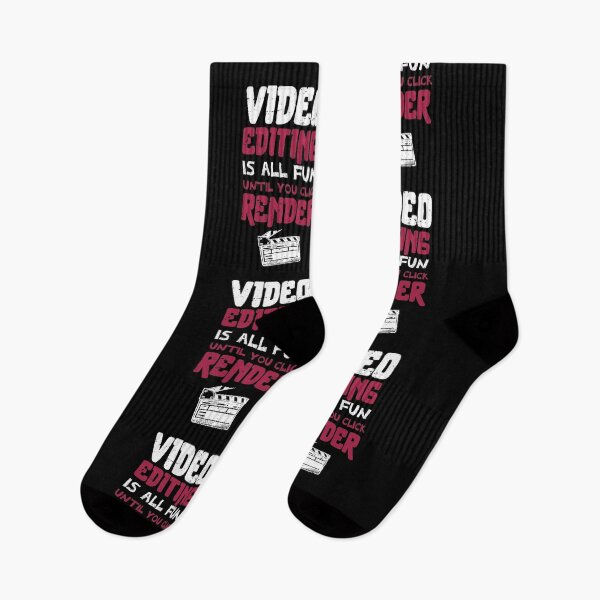 Item preview, Video editing is all fun, until you click RENDER /video editor gift idea / video editing present / animation lover designed and sold by anodyle.