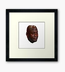 Jordan Crying Framed Print