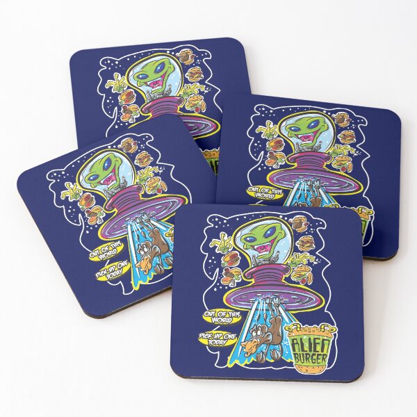 Item preview, Alien Cow Abduction Hamburger Meal by eShirtLabs designed and sold by eShirtLabs.