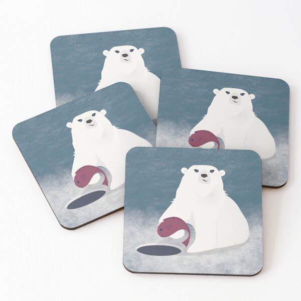 Item preview, Anyone for fish? A polar bear supper. designed and sold by sw-b.