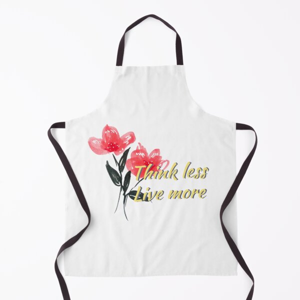 Item preview, Think less live more doodle flower quote saying 4 designed and sold by DoodlesFlowers.