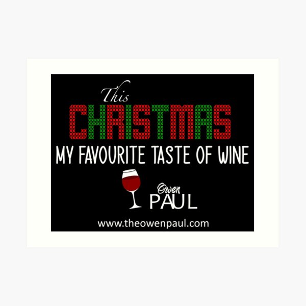 This Christmas - Taste of Wine Art Print