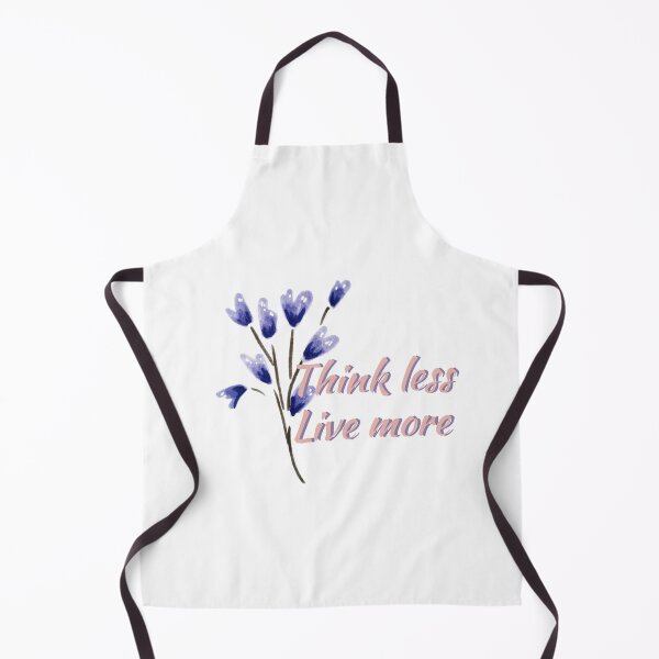 Item preview, Think less live more doodle flower quote saying 5 designed and sold by DoodlesFlowers.