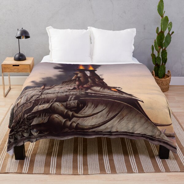 The Heavy Metal Hero Throw Blanket