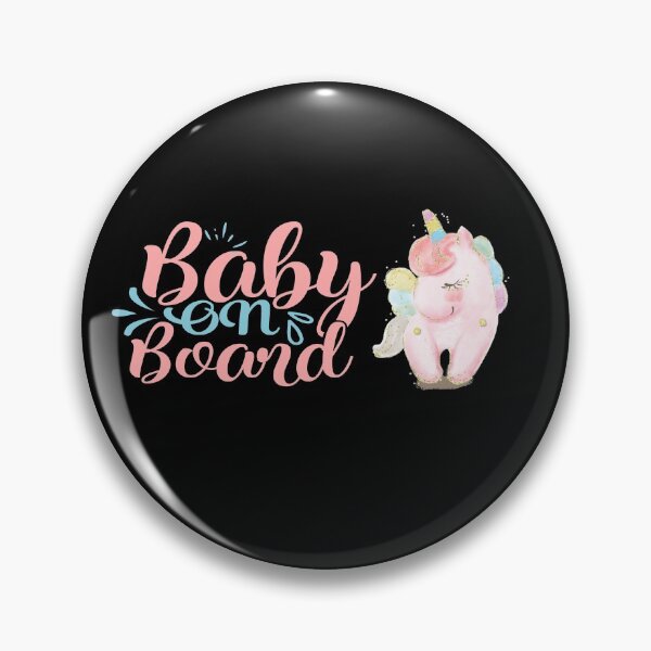 Item preview, Baby on Board Cute Sleeping Baby Unicorn  designed and sold by ToniaKroeger.
