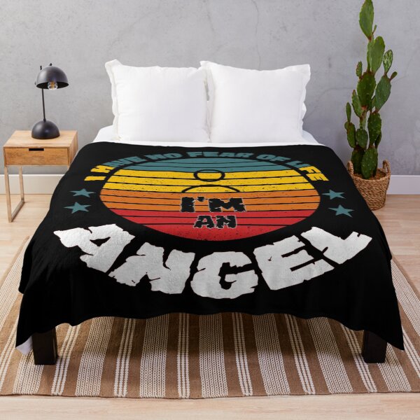 Item preview, I have no fear of life I'm a ANGEL Gift for her or him - Digital illustration designed and sold by OMCreative.