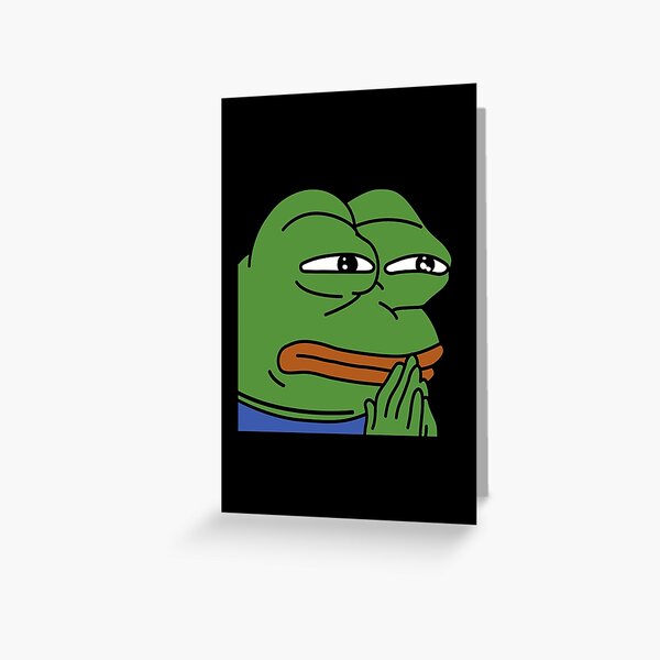 Pepega -Funny Emoji | Greeting Card