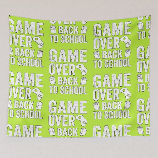 Item preview, Game Over Back To School T-Shirt Quotes, Novelty gamer Gift, Gift Idea for Anniversary, Wedding, Mother's Day, Father's Day, Graduation, Thanksgiving, Christmas & New Year's day. designed and sold by KHRO.