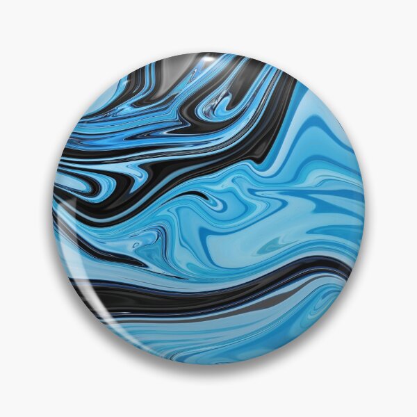 Aperçu de l'œuvre Peinture abstraite en marbre noir et bleu créée et vendue par EmiHano.
