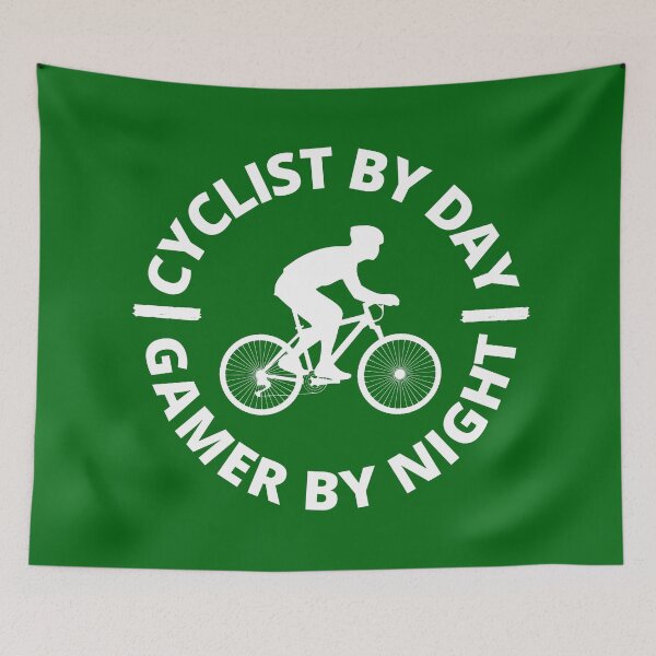 Item preview, CYCLIST BY DAY GAMER BY NIGHT designed and sold by dacdibac.