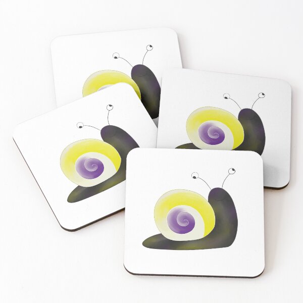 Item preview, Non-Binary Snail designed and sold by GreenDemonTea.