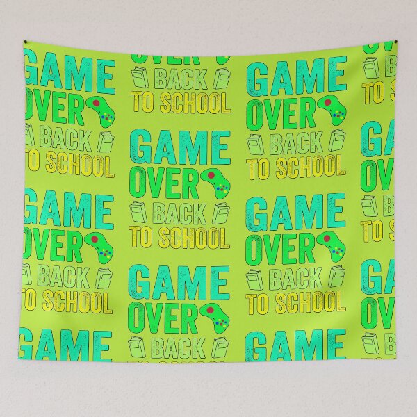 Item preview, Game Over Back To School T-Shirt Quotes, Novelty gamer Gift, Gift Idea for Anniversary, Wedding, Mother's Day, Father's Day, Graduation, Thanksgiving, Christmas & New Year's day. designed and sold by KHRO.
