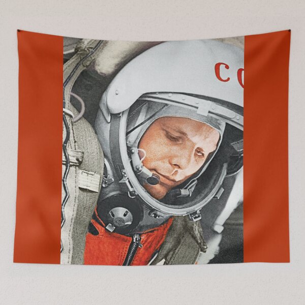 Item preview, Yuri Gararin - First human in space Soviet astronaut Soviet Propaganda designed and sold by ArtFay.
