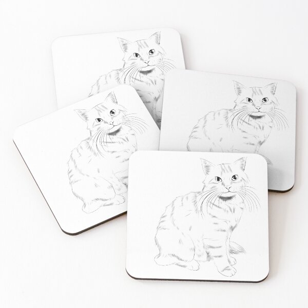 Item preview, cat lines for cat lovers cute cat designed and sold by MossAbbys.