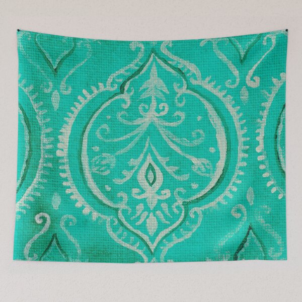 Item preview, Green moroccan tile designed and sold by Carolin Bentbib.