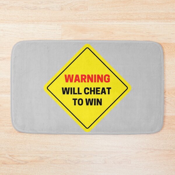 Item preview, funny WARNING - WILL CHEAT TO WIN SIGN, t-shirt, gift designed and sold by shakmati.