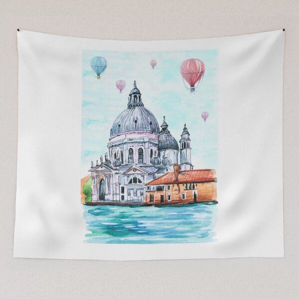 Item preview, Venice with hot air balloons. designed and sold by LiliyaSavelieva.